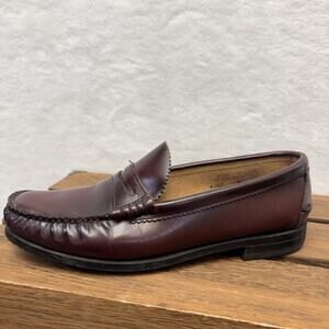 Vintage OakWoods Burgundy Red Leather Dress Oxford Shoes Loafers Men’s Size 8.5